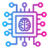 AI engineering and machine learning icon